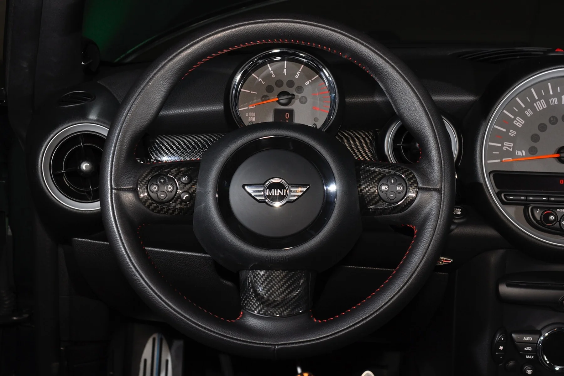 RSI C6 Carbon Fibre Steering Wheel Trim Covers For Gen 2 MINI's - Image 5